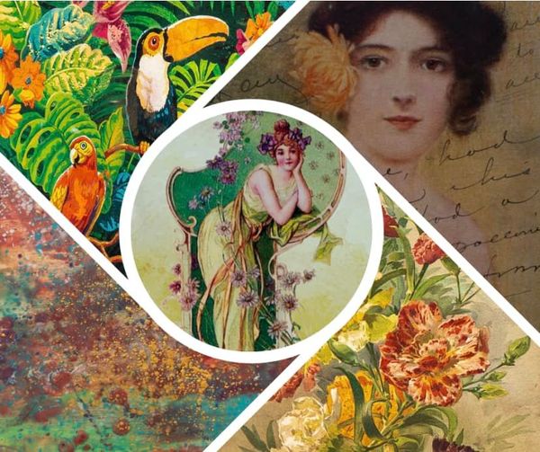 Dare To Be Vintage Decoupage Paper
