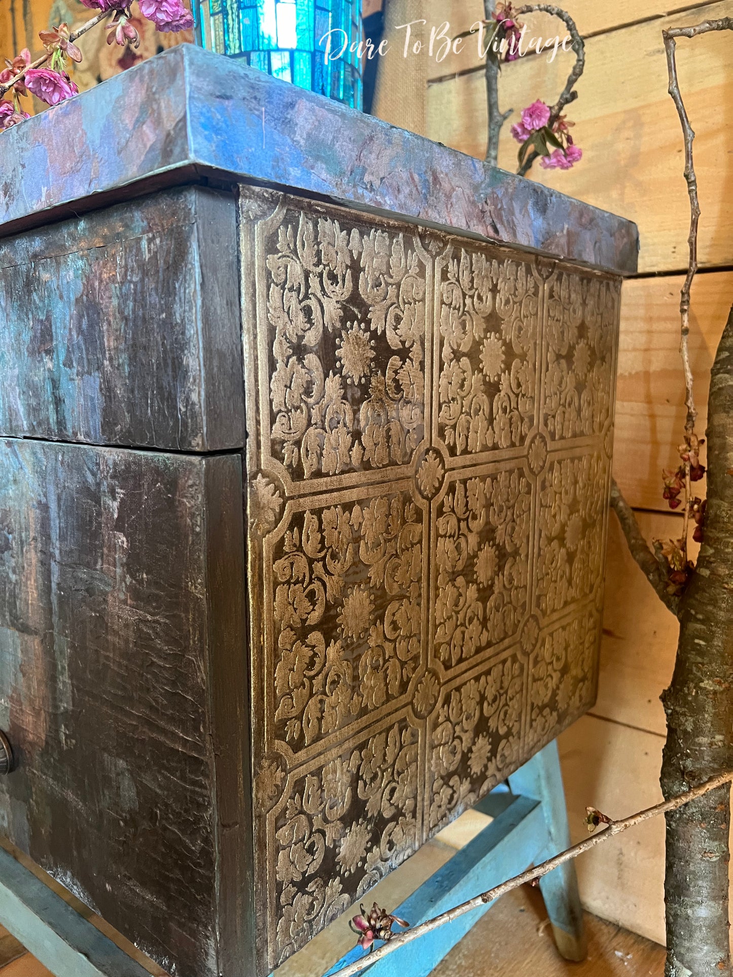 ‘ The Artist ‘ Whimsical Butte Buffet / Entryway Table/ Sideboard
