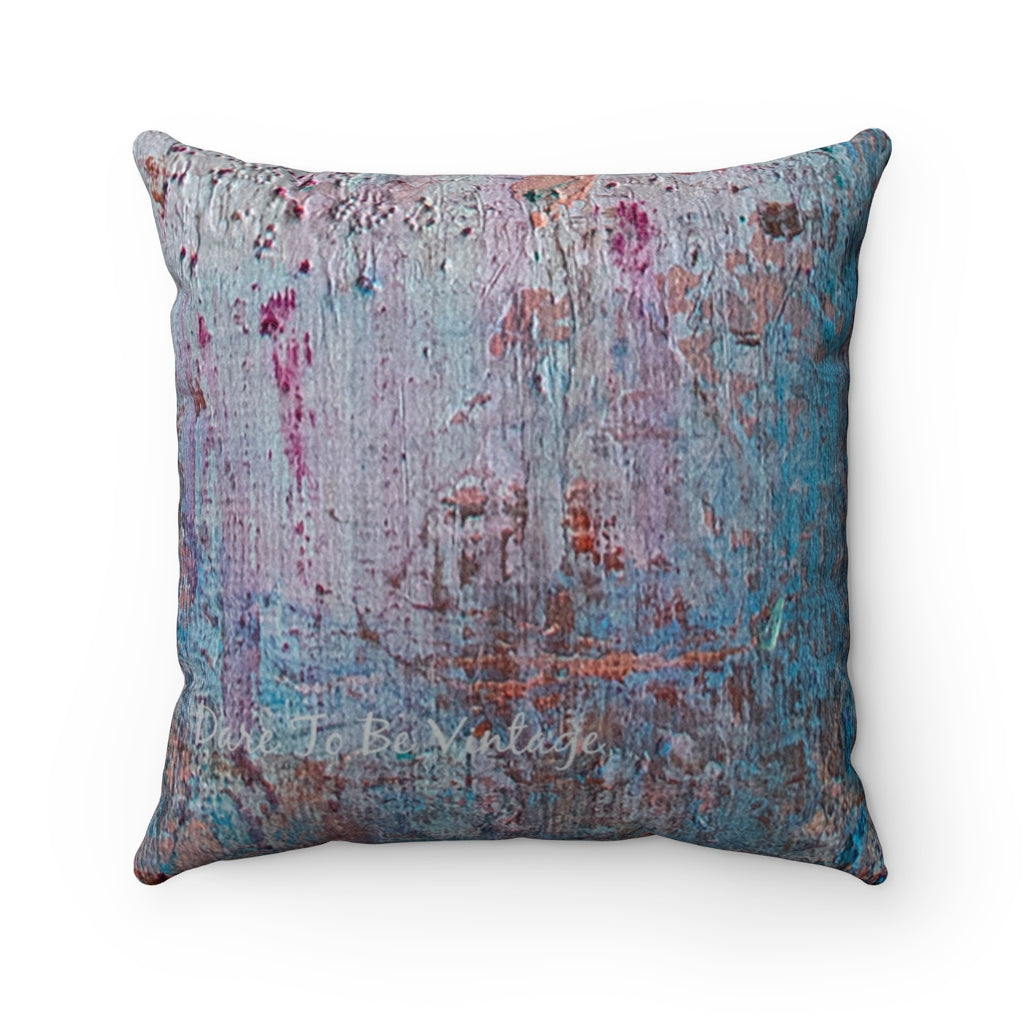 'Thrive' Floral Print Accent Pillow