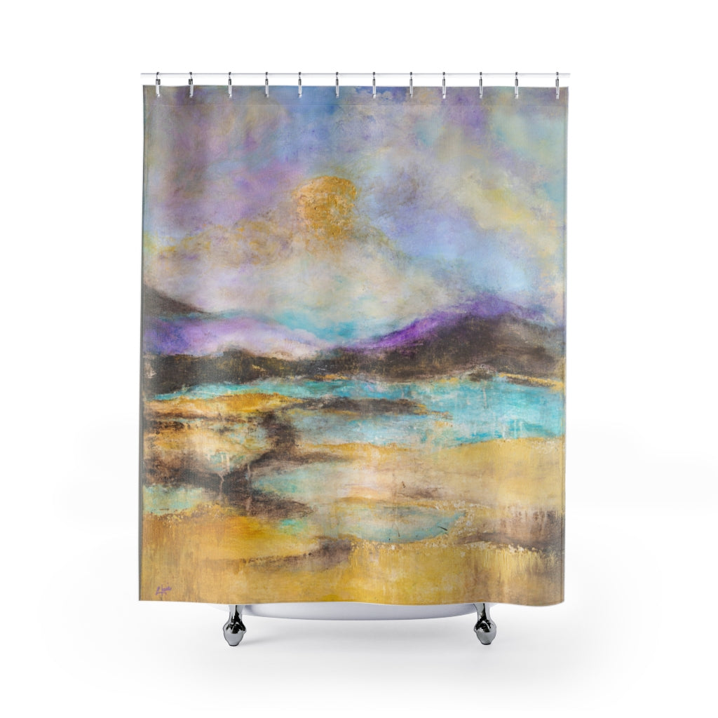 "A Midnight Summer Dream" Coastal Shower Curtain