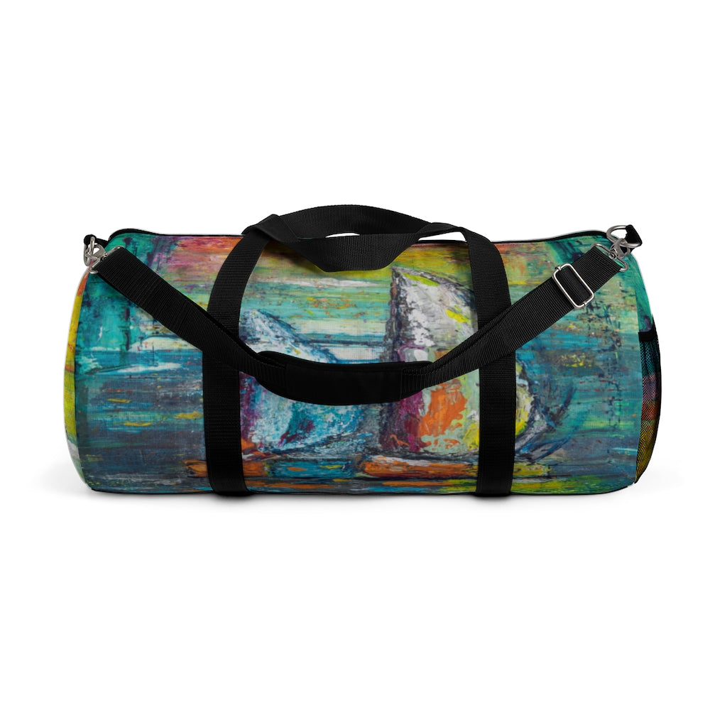 'A Quiet Morning At Sea' Sailboat Nautical Duffel Bag