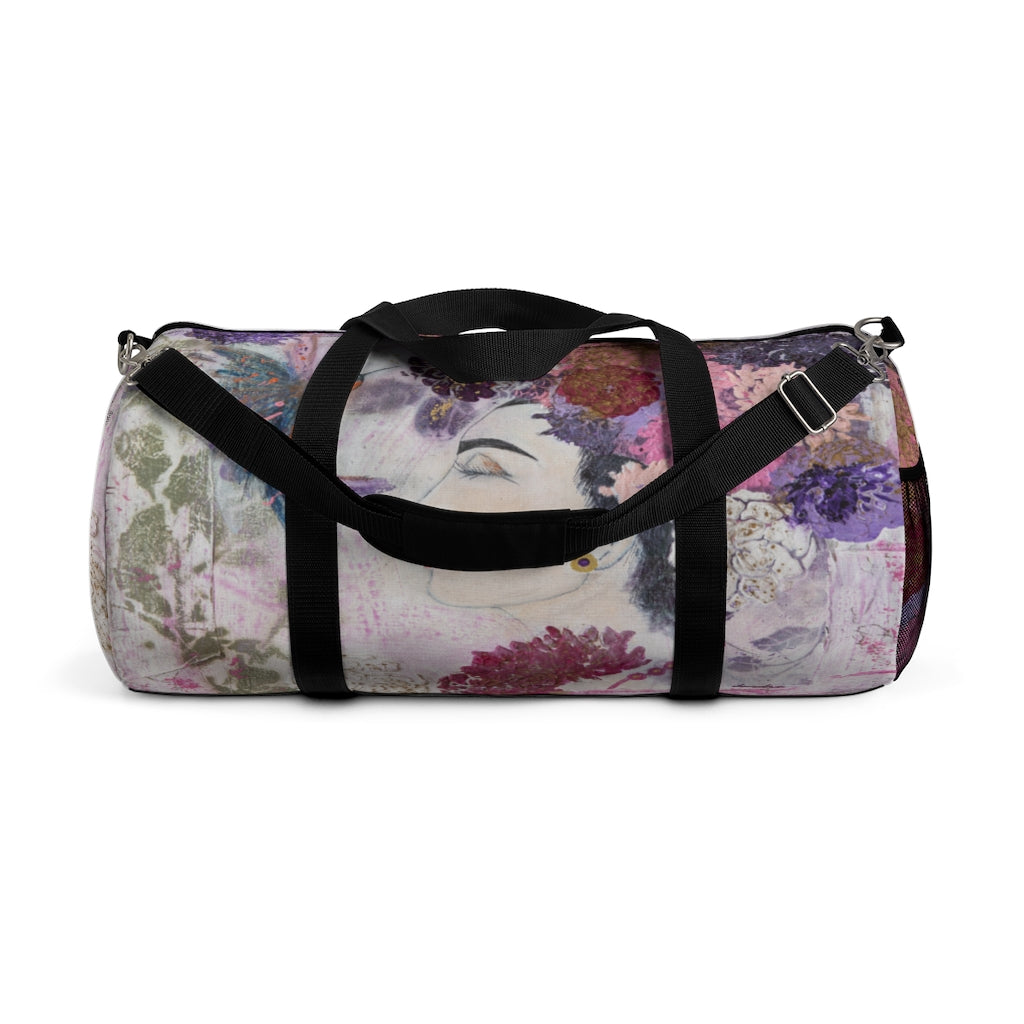 'Innocent Beauty' Floral Hummingbird Duffel Bag