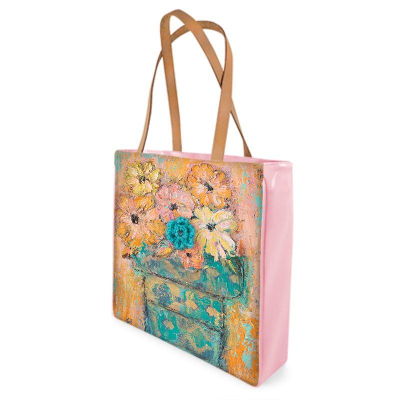 "Flourish'' Floral Abstract Canvas Art