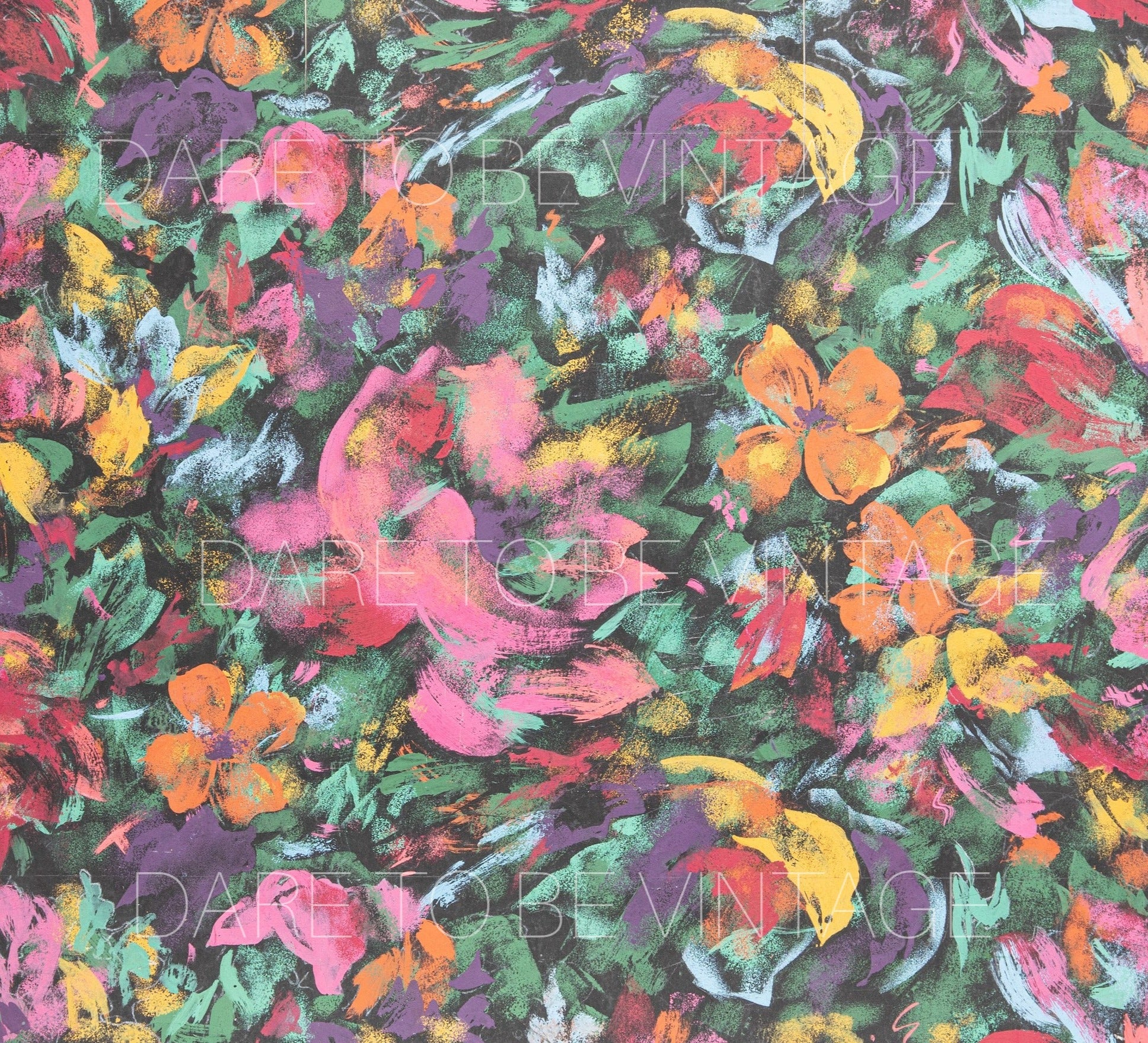 French Vintage Pink Floral Decoupage Tissue Paper