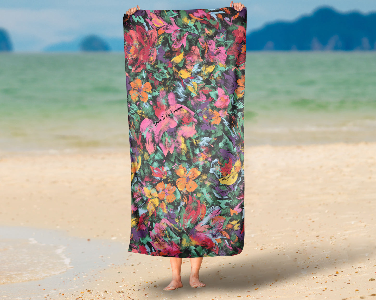 'Floral Romance' Abstract Floral Shower Curtain