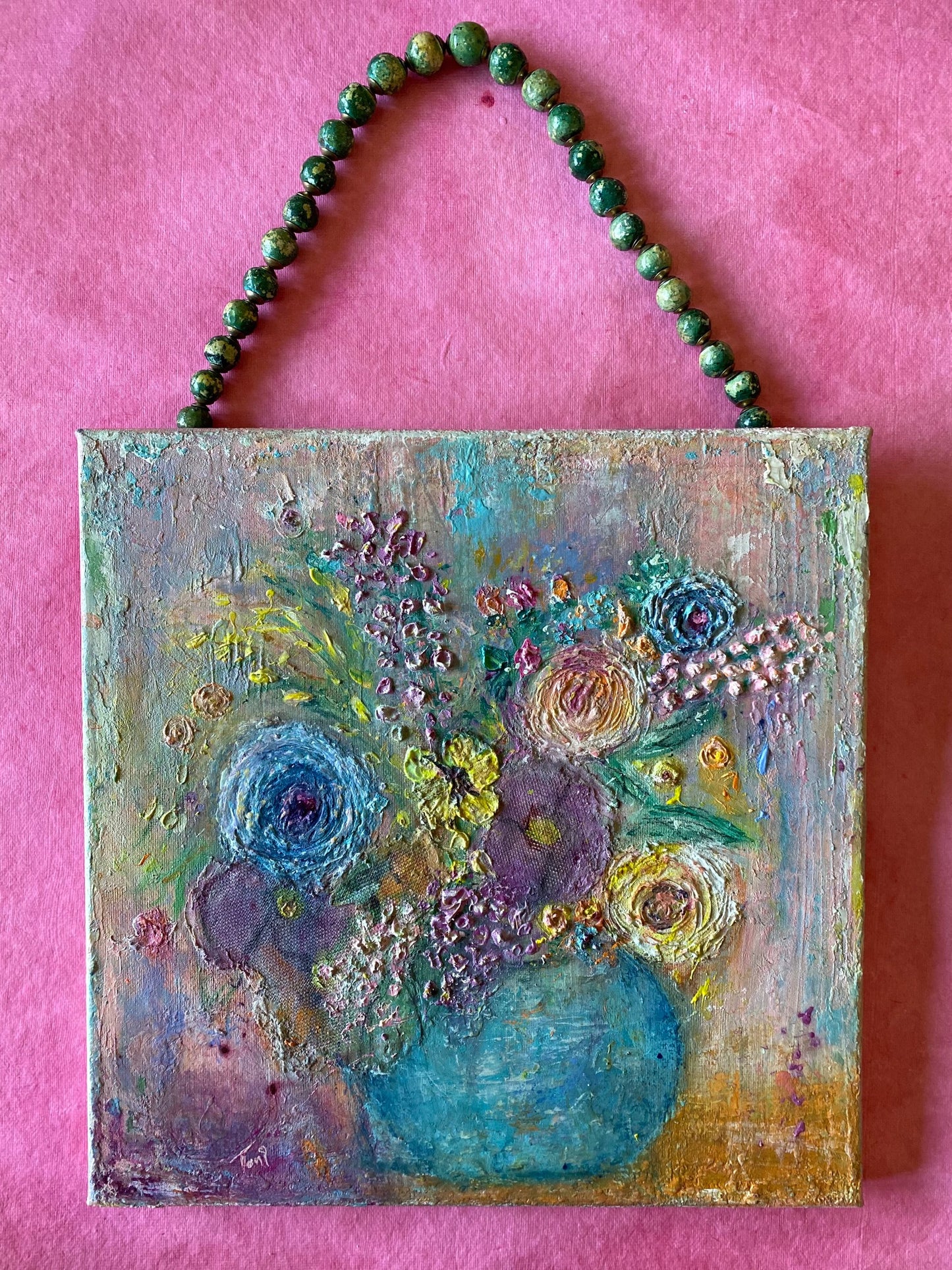 'Blooming Spring' Original Floral Art 12 X 12