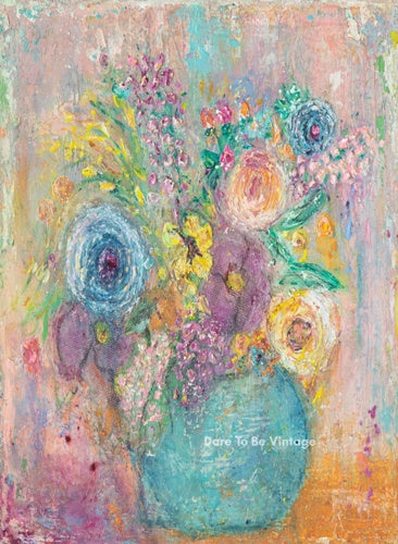 'Blooming Spring' Floral Bouquet Decoupage Paper