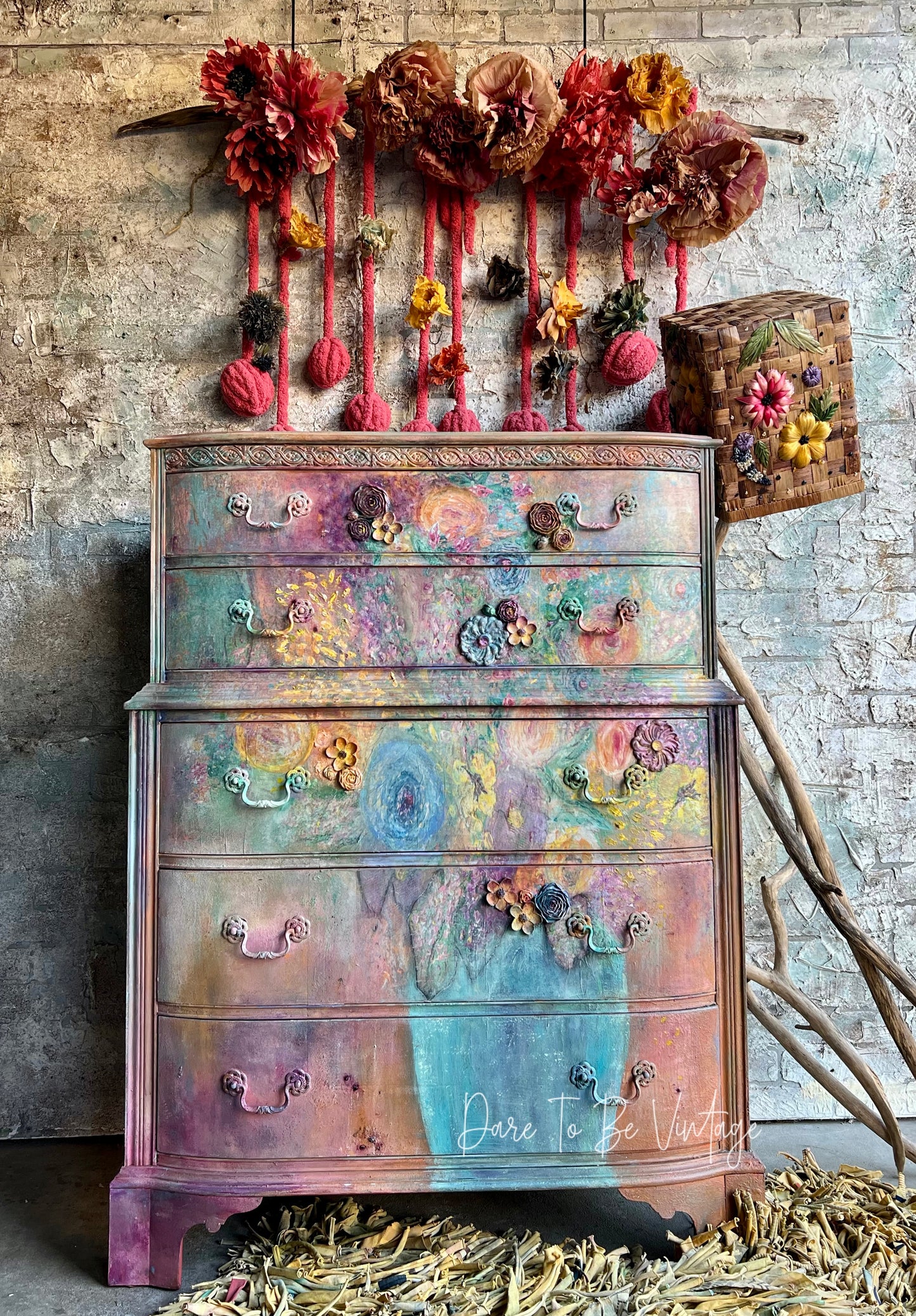 'Blooming Spring' Floral Bouquet Decoupage Paper