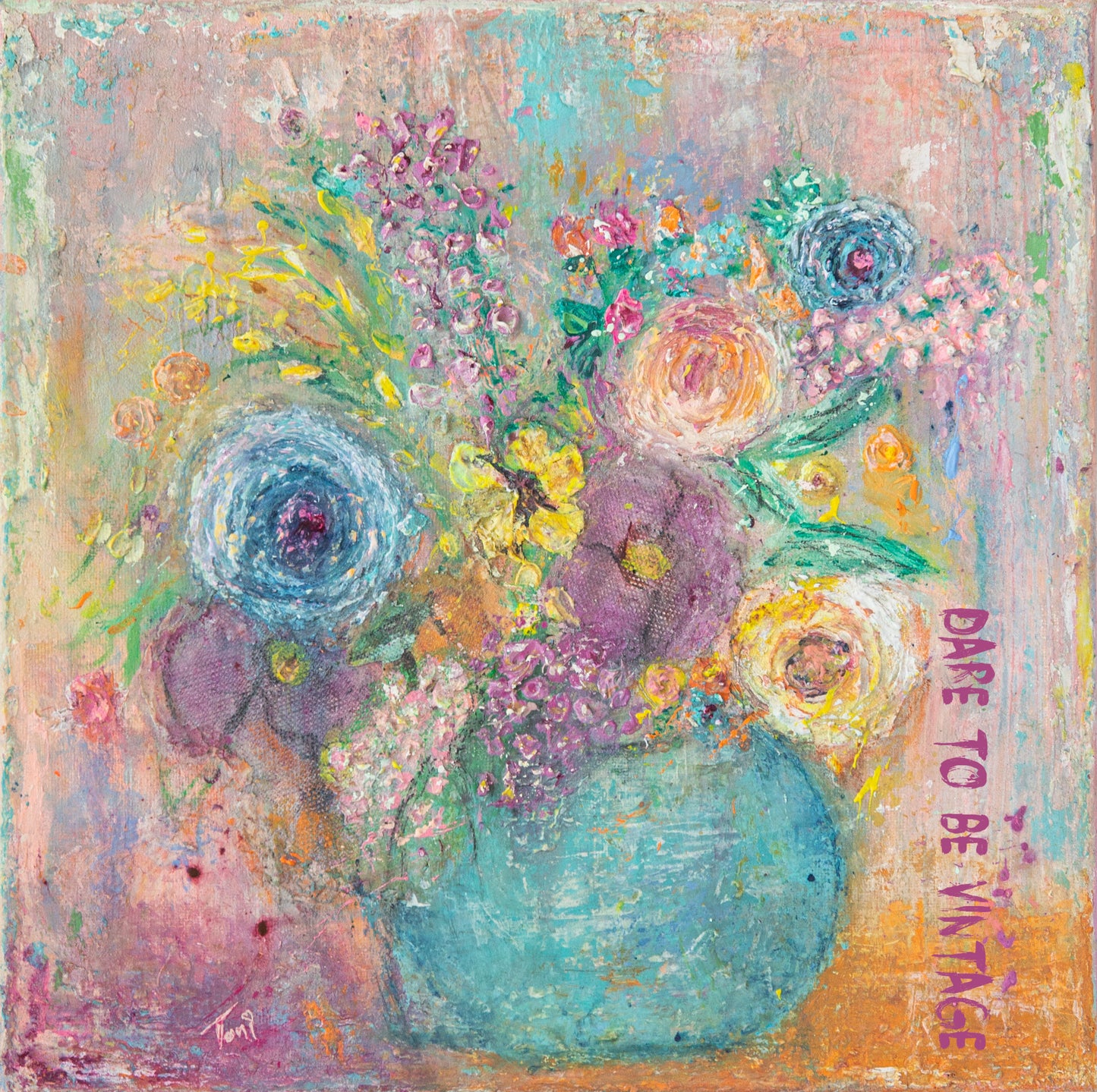 "Blooming Spring" Floral Beach Bath Towel