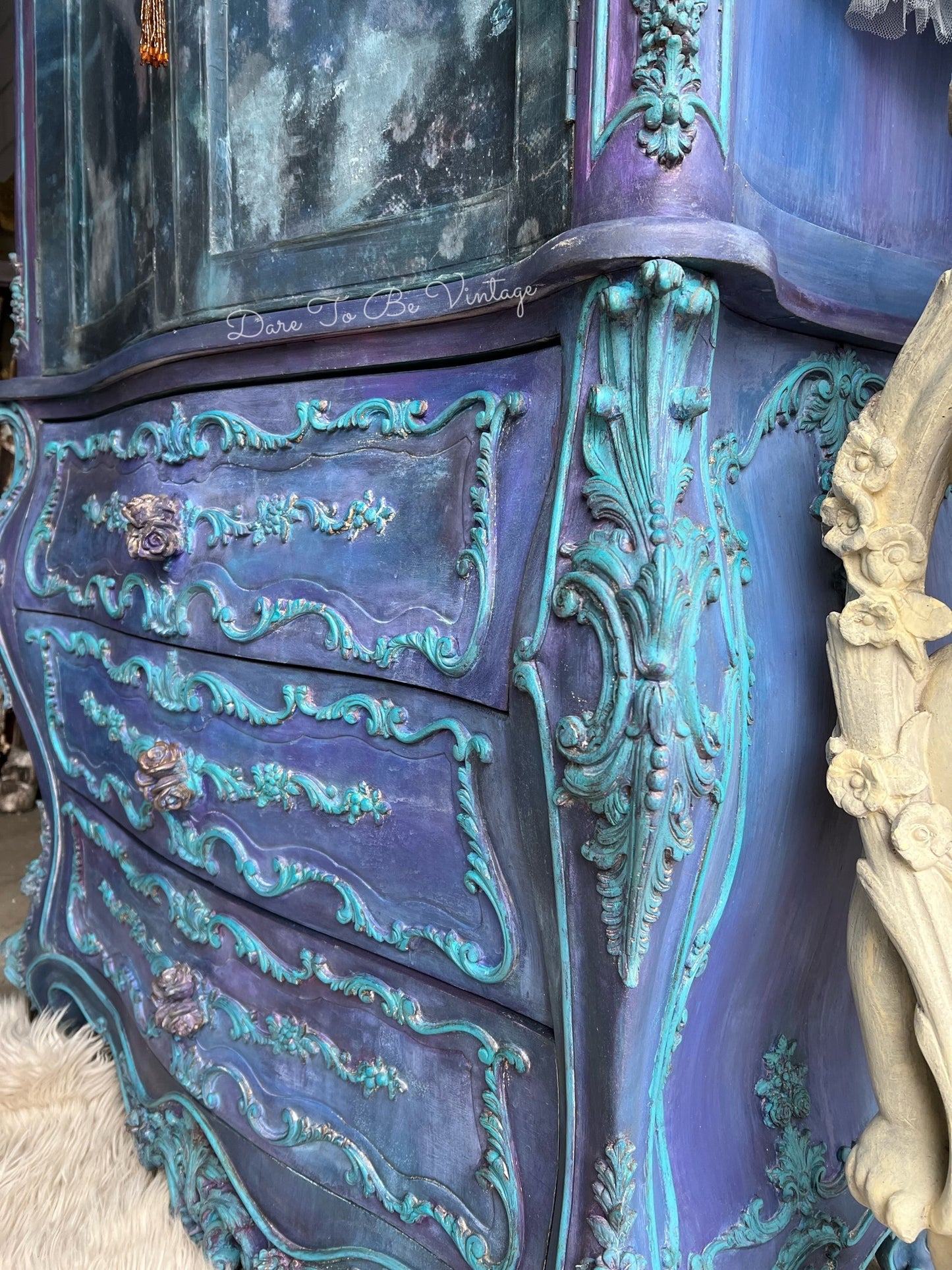 Sold 'Call To Wander' Hand Painted Furniture Armoire Cupboard Cabinet