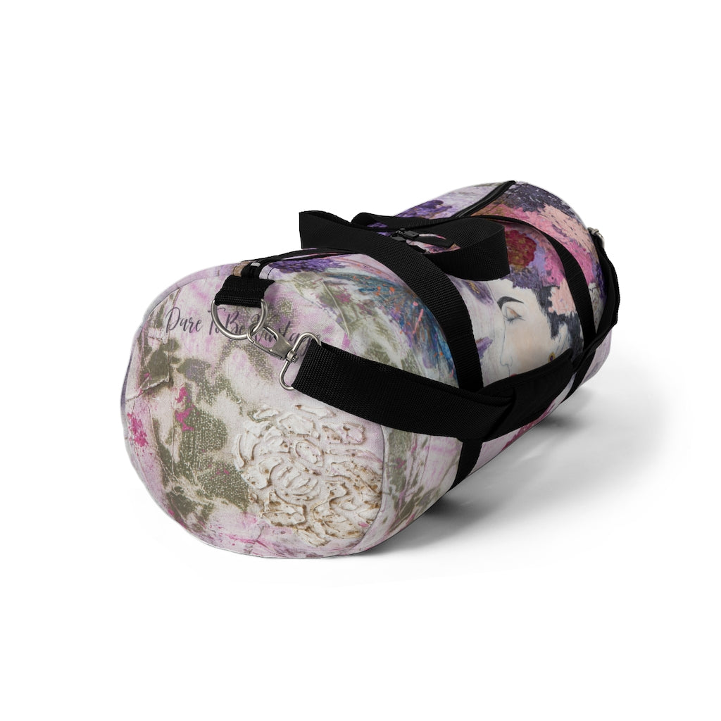 'Innocent Beauty' Floral Hummingbird Duffel Bag