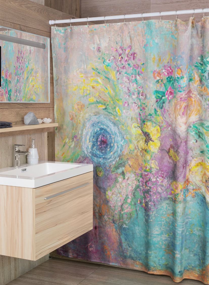 'Blooming Spring' Floral Canvas Art