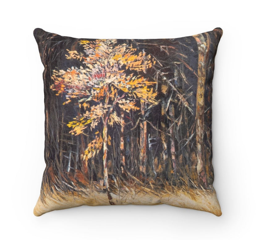 'Fallin For You' Fall Woodland Trees Woven Blanket Wall Art Tapestry