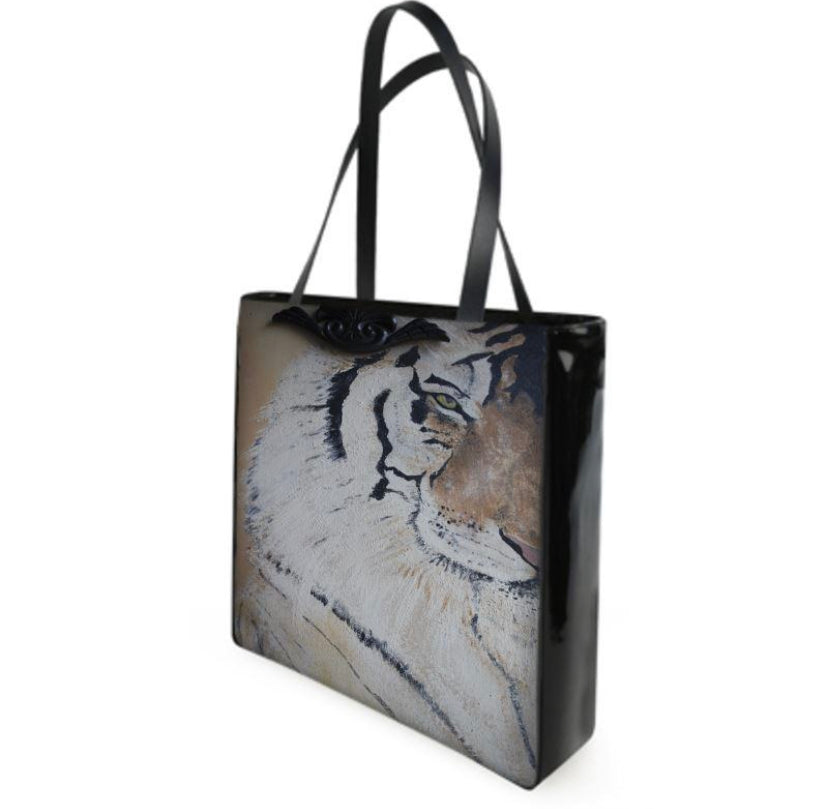 Tiger Animal Print "The Eye Of The Tiger" Shower Curtain