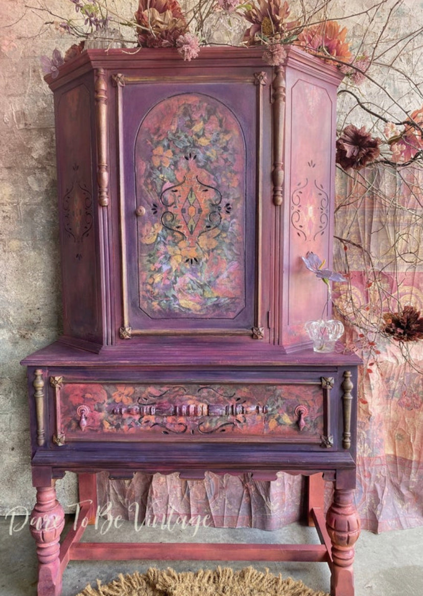 'Floral Romance' Floral Abstract Decoupage Paper