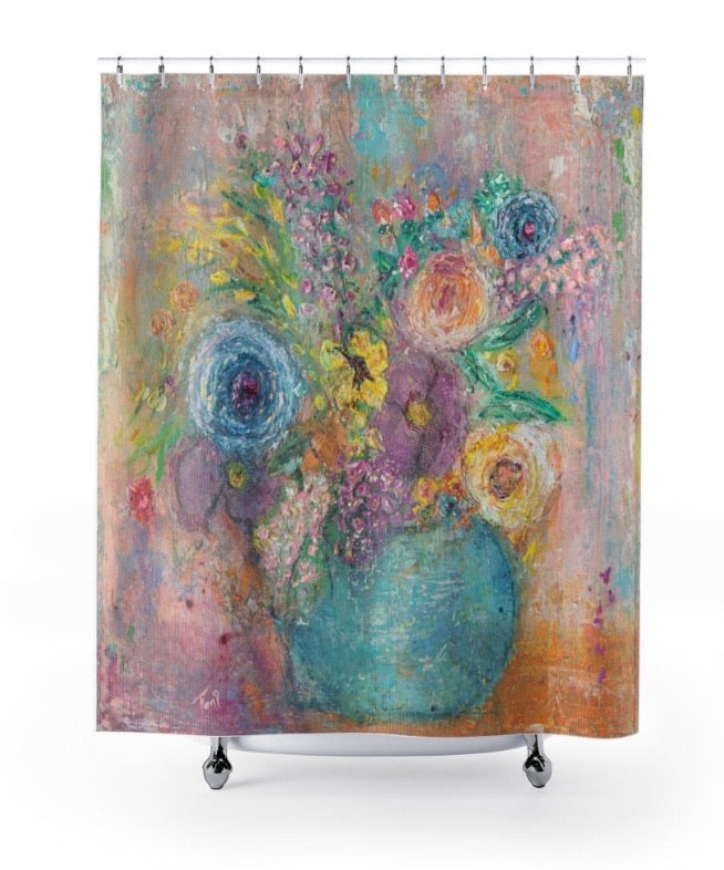 "Blooming Spring" Floral Beach Bath Towel