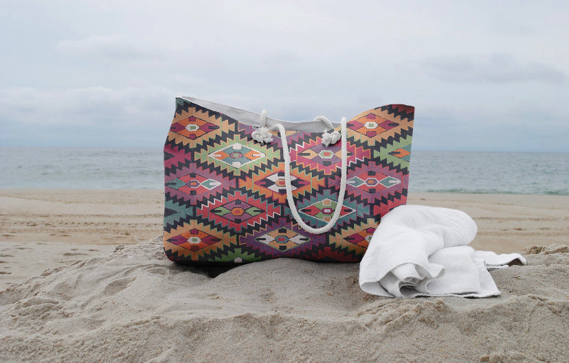 "The Hepburn" Geometric Abstract Beach Bath Towel