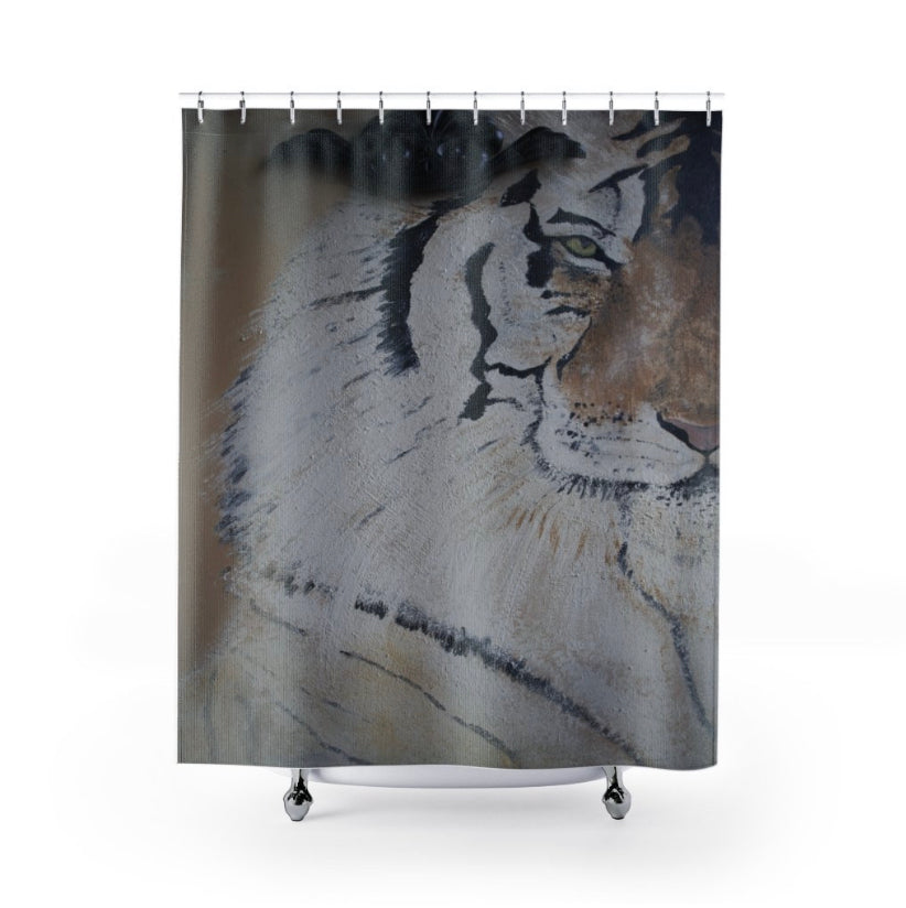 'Eye Of The Tiger' Animal Print Tiger Woven Blanket Tapestry