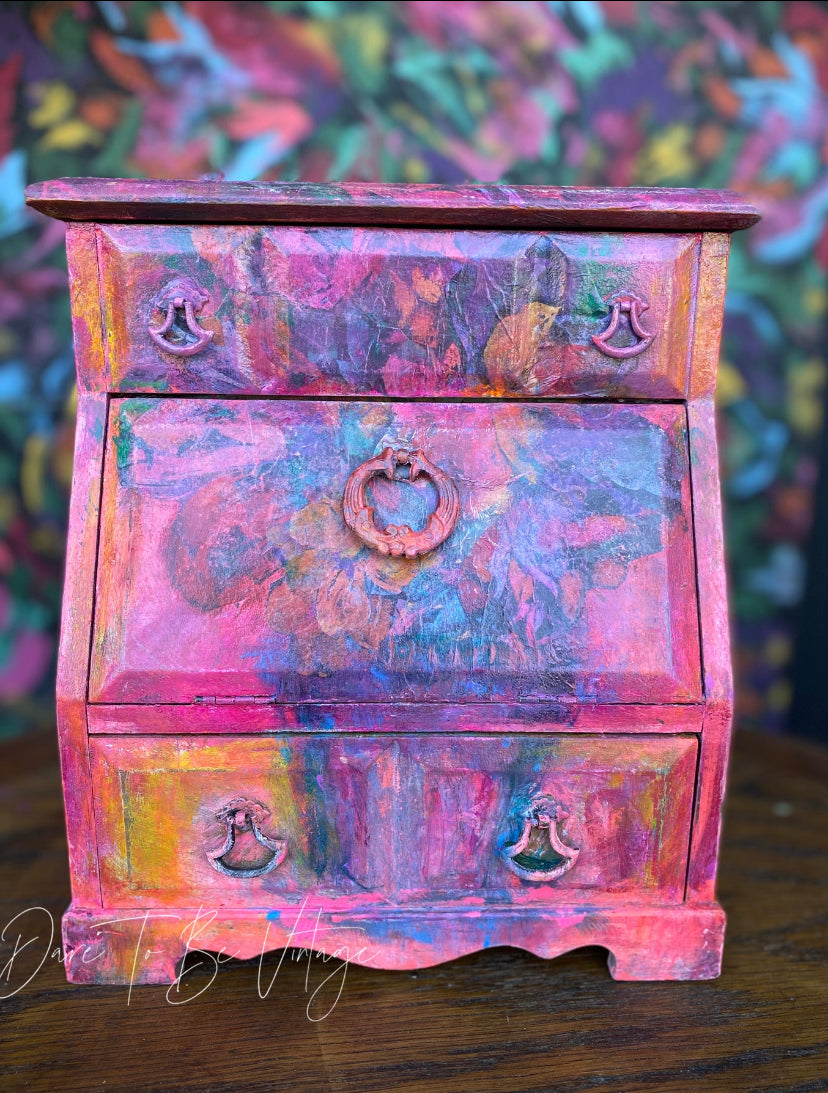 'Floral Romance' Floral Abstract Decoupage Paper