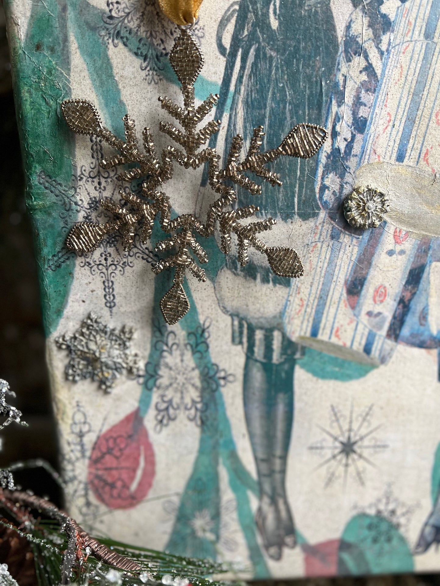 'Shopping Spree' Vintage Hand Painted Suitcase / Wearable Art