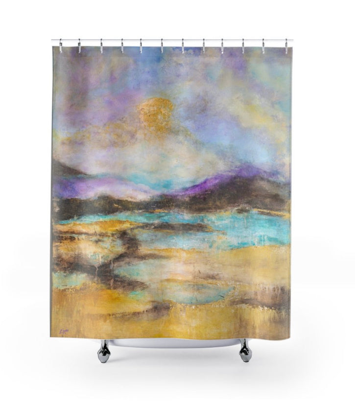 "A Midnight Summer Night" Ocean Sunset Beach Bath Towel