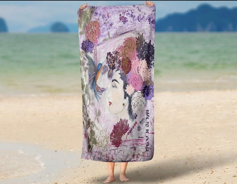 'Innocent Beauty' Floral Abstract Canvas Art