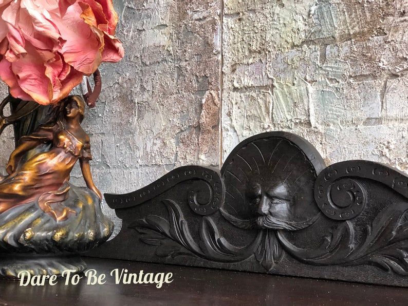 SOLD Antique Gothic Jacobean Oak Accent Table