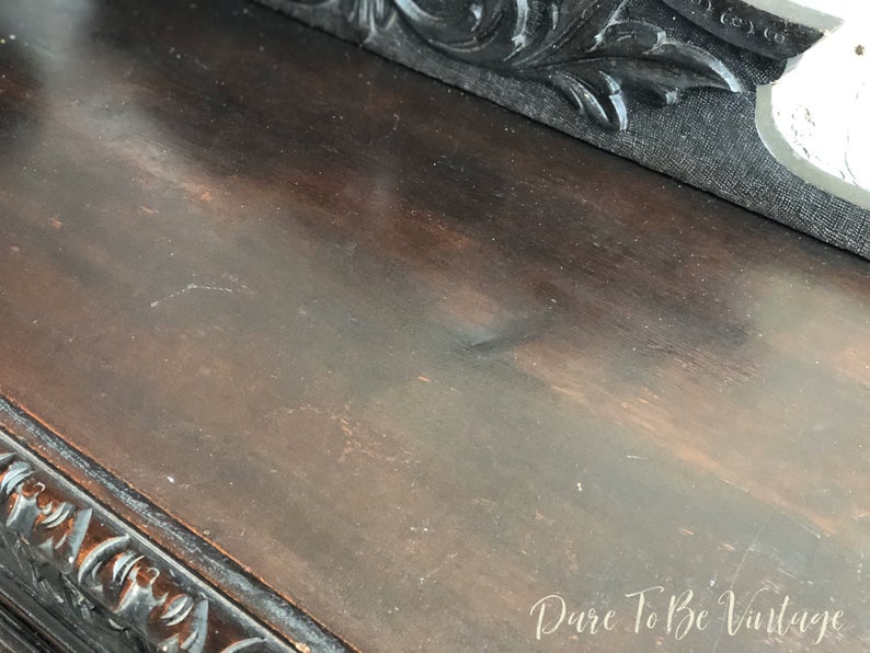 SOLD Antique Gothic Jacobean Oak Accent Table