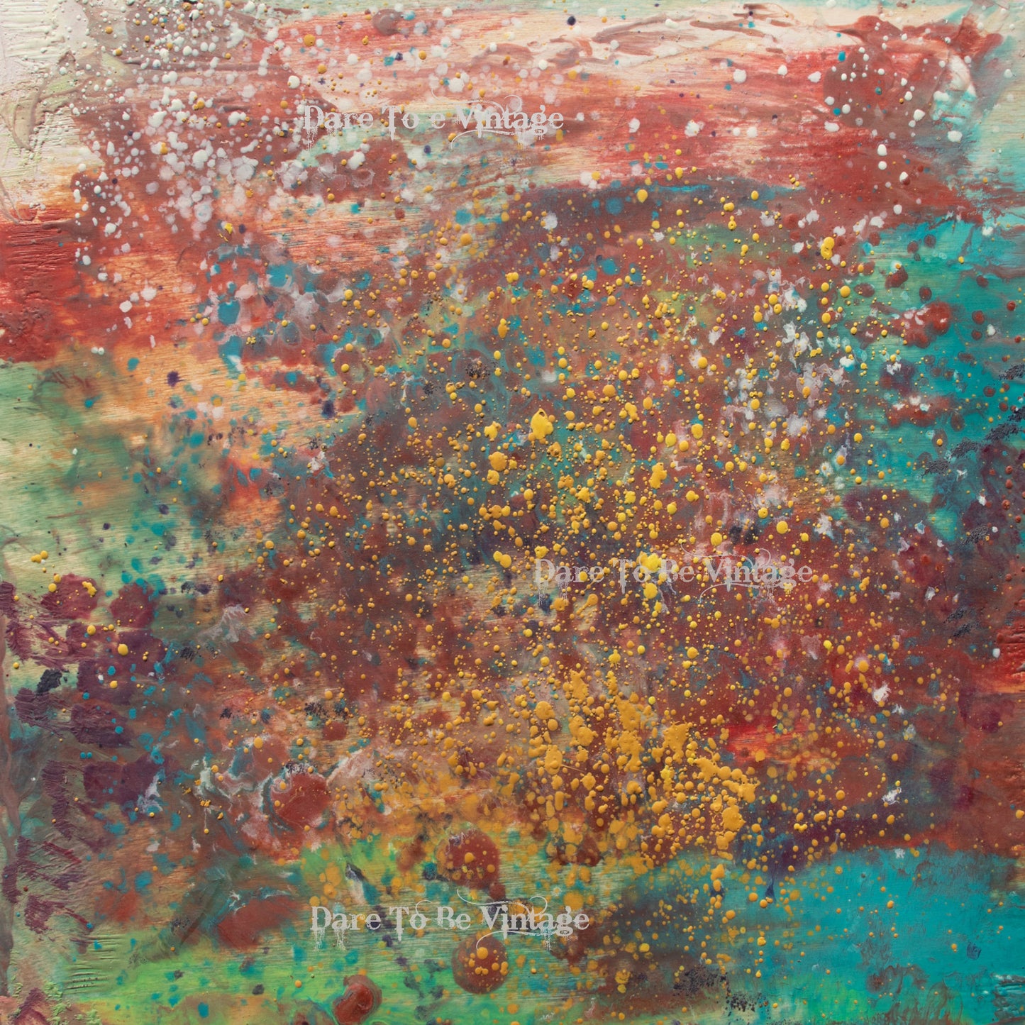 'Wild & Free' Abstract Decoupage Paper