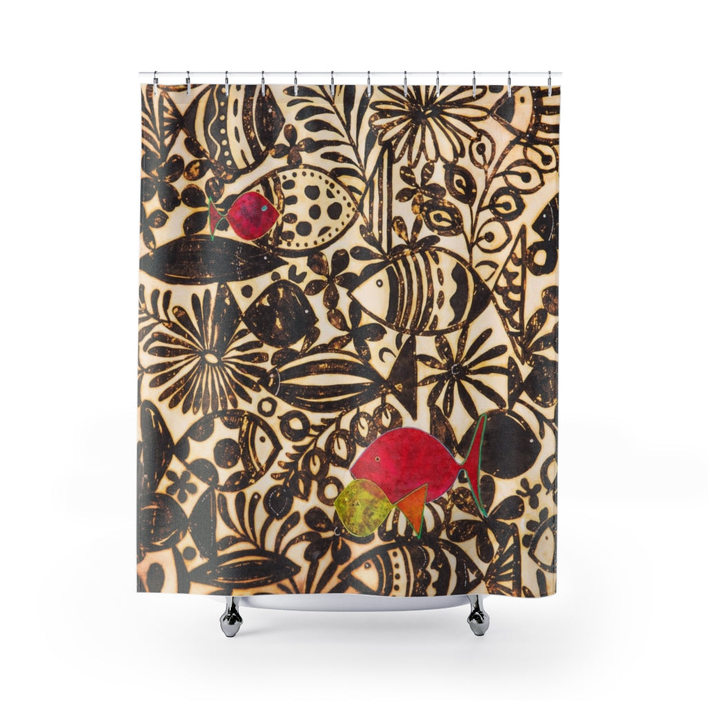 'Tropical Lagoon' Mod Cloth Style Fish Outdoor Pillow