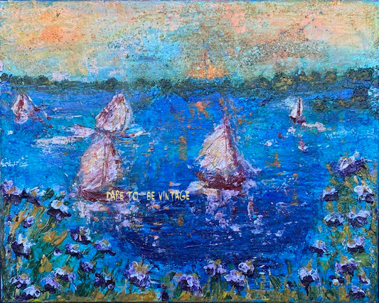 'Wind Dancer' 8" X 10" Sailboat Painting