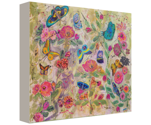 "You Give Me Butterflies" Canvas Art