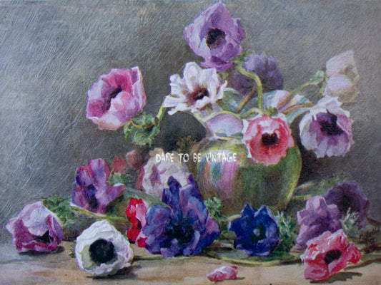 'Life In The Garden' Vintage Floral Bouquet Decoupage Paper