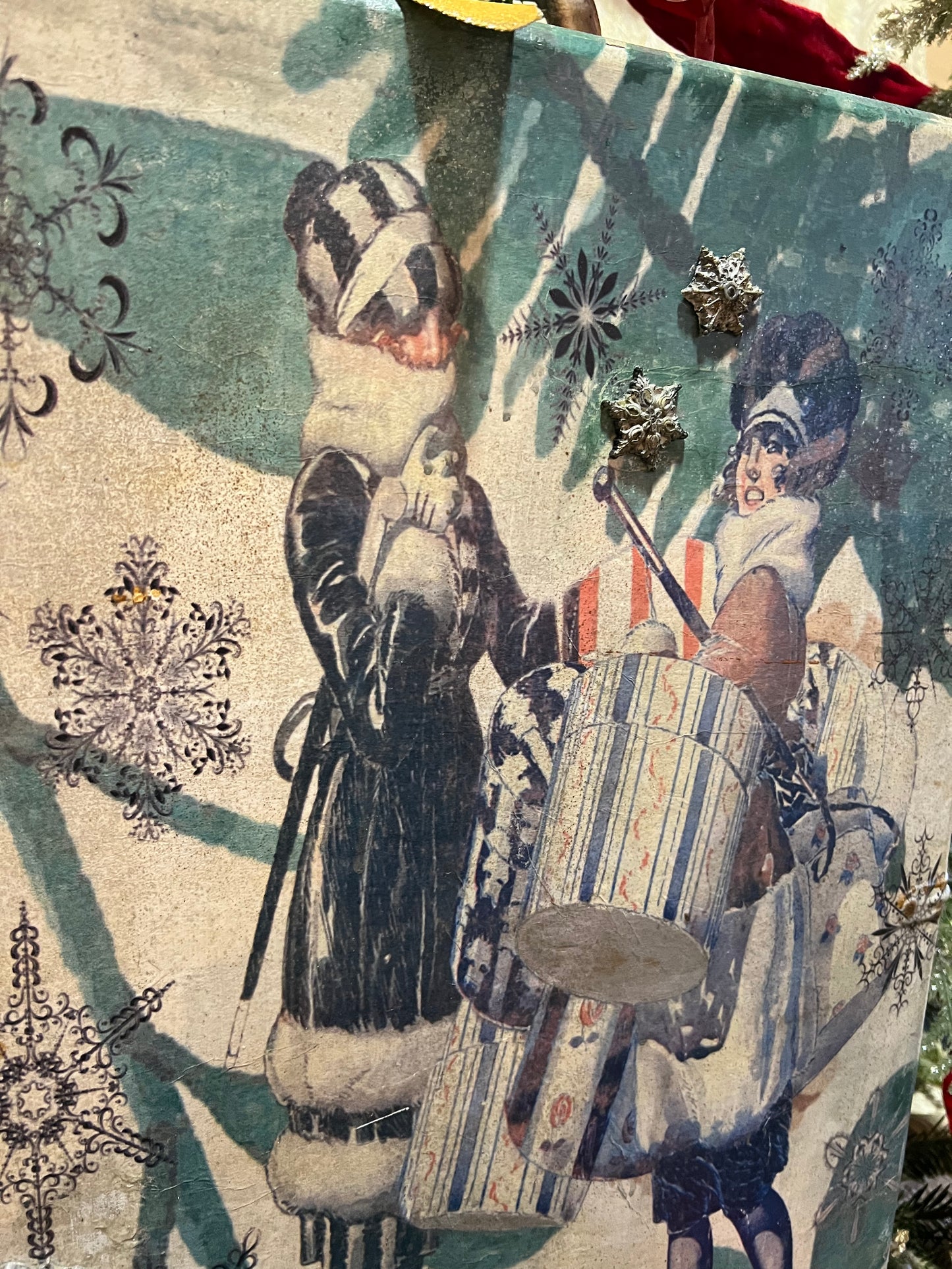 Holiday Traveling Suitcase ~ Handmade Vintage Suitcase Luggage