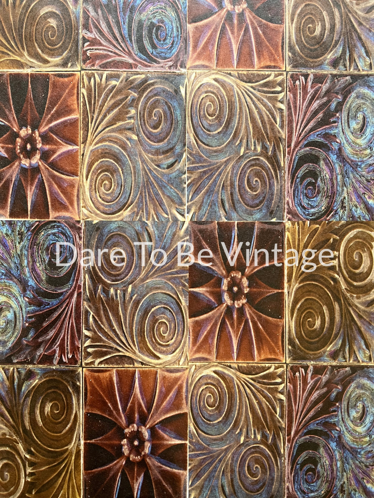 'A Field Of Dreams' Vintage Whimsical Floral Bouquet Decoupage Paper