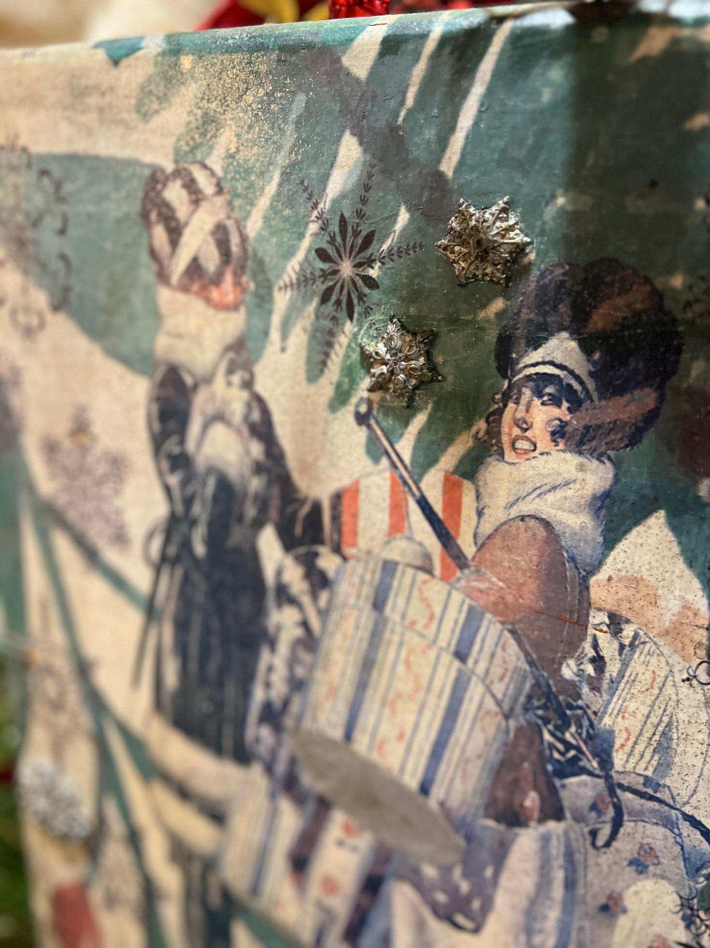 Holiday Traveling Suitcase ~ Handmade Vintage Suitcase Luggage