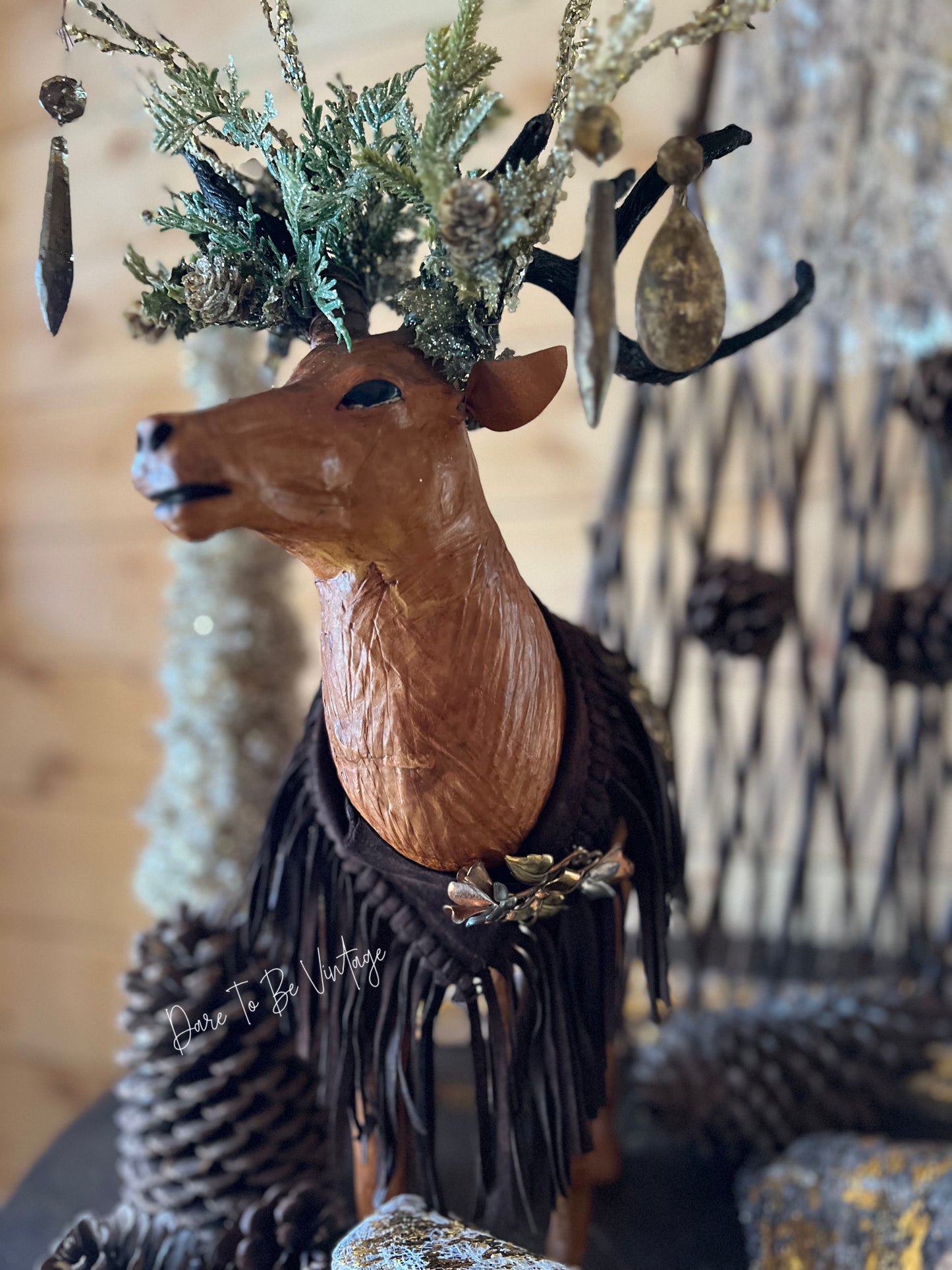 'Tis The Night Before Christmas' Holiday Vintage Reindeer