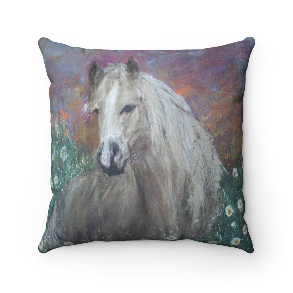 'Sallie Mae " Horse Print Accent Pillow
