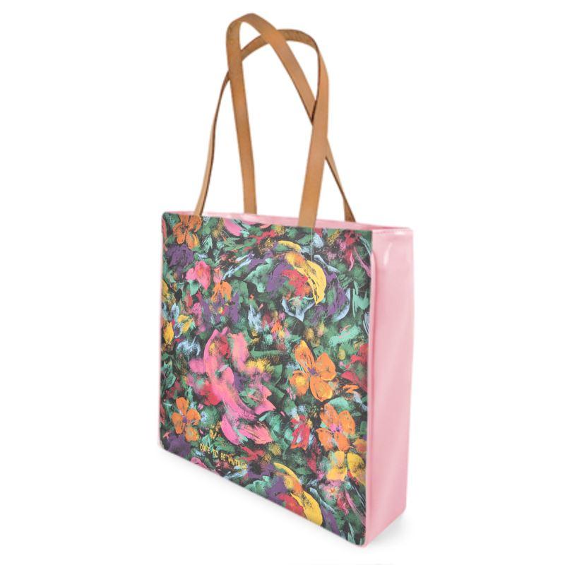 "Floral Romance "  Floral Beach Tote Weekender Bag