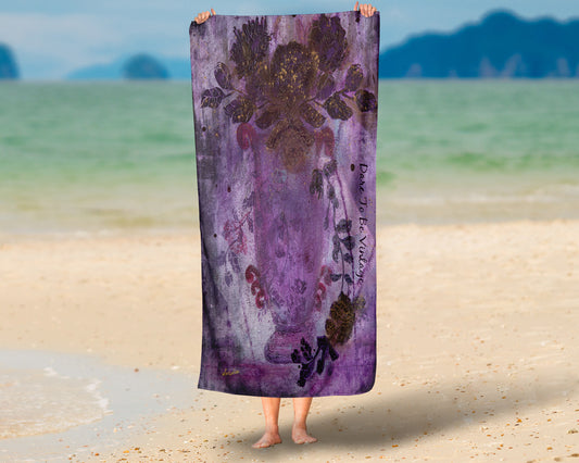 ' Trailing Romance' Beach Bath Towel
