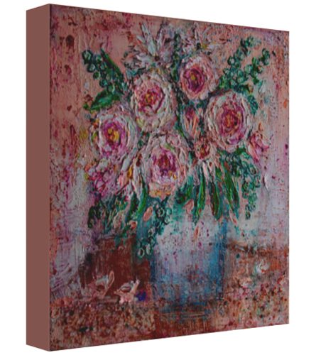 'Thrive' Floral Canvas Art