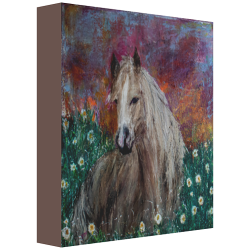 ' Sallie Mae' Whimsical Horse Canvas Art