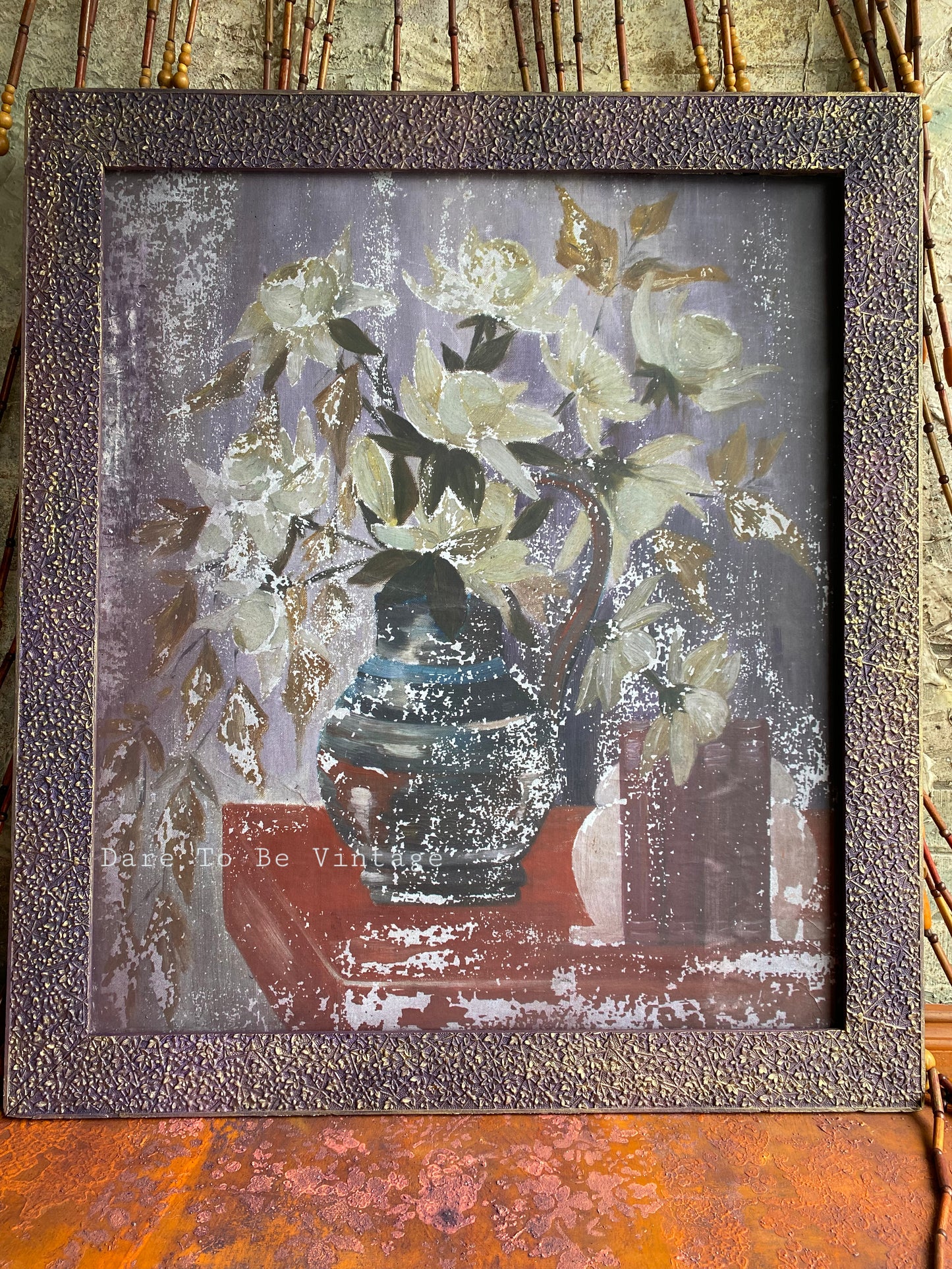 'Tell Me A Story'  Vintage Floral Art