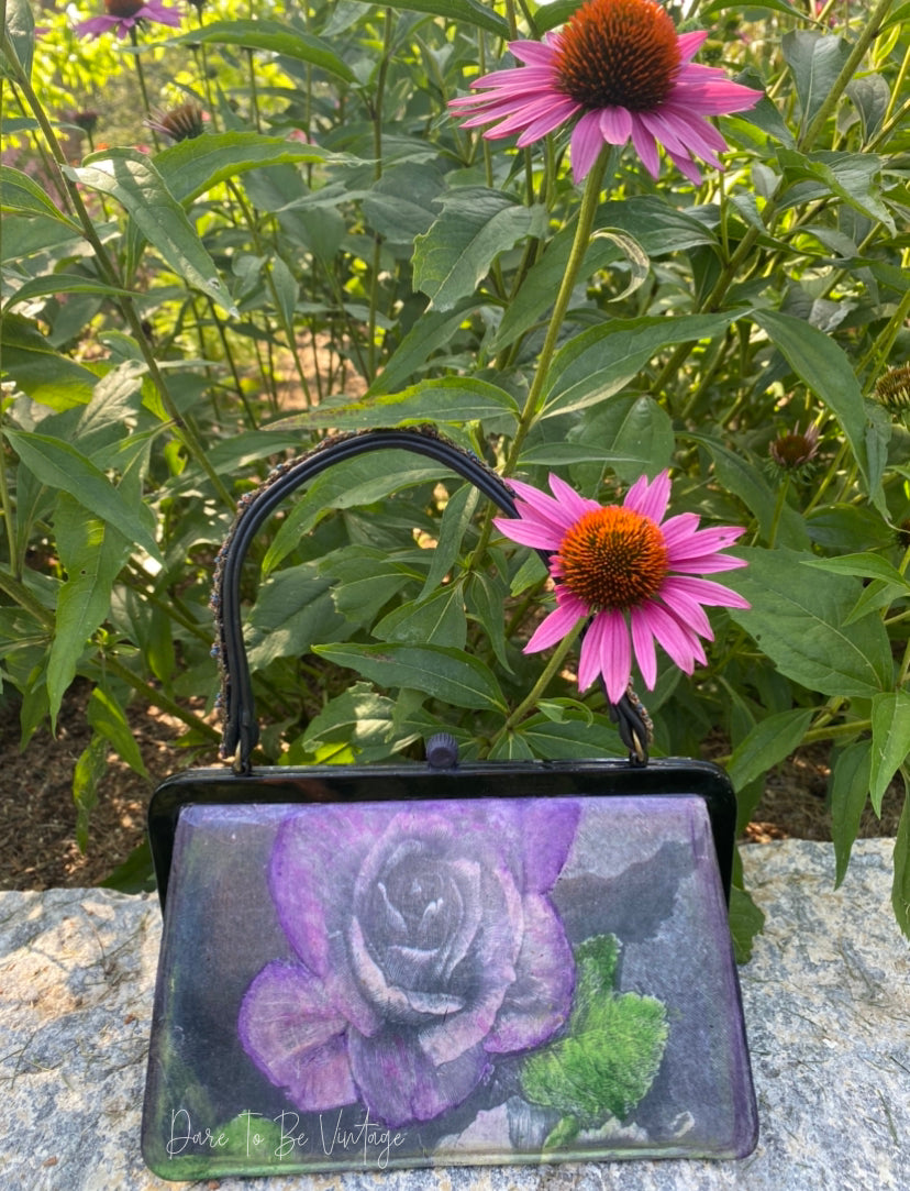 'Crushing On Violet' One Of A Kind Vintage Purse