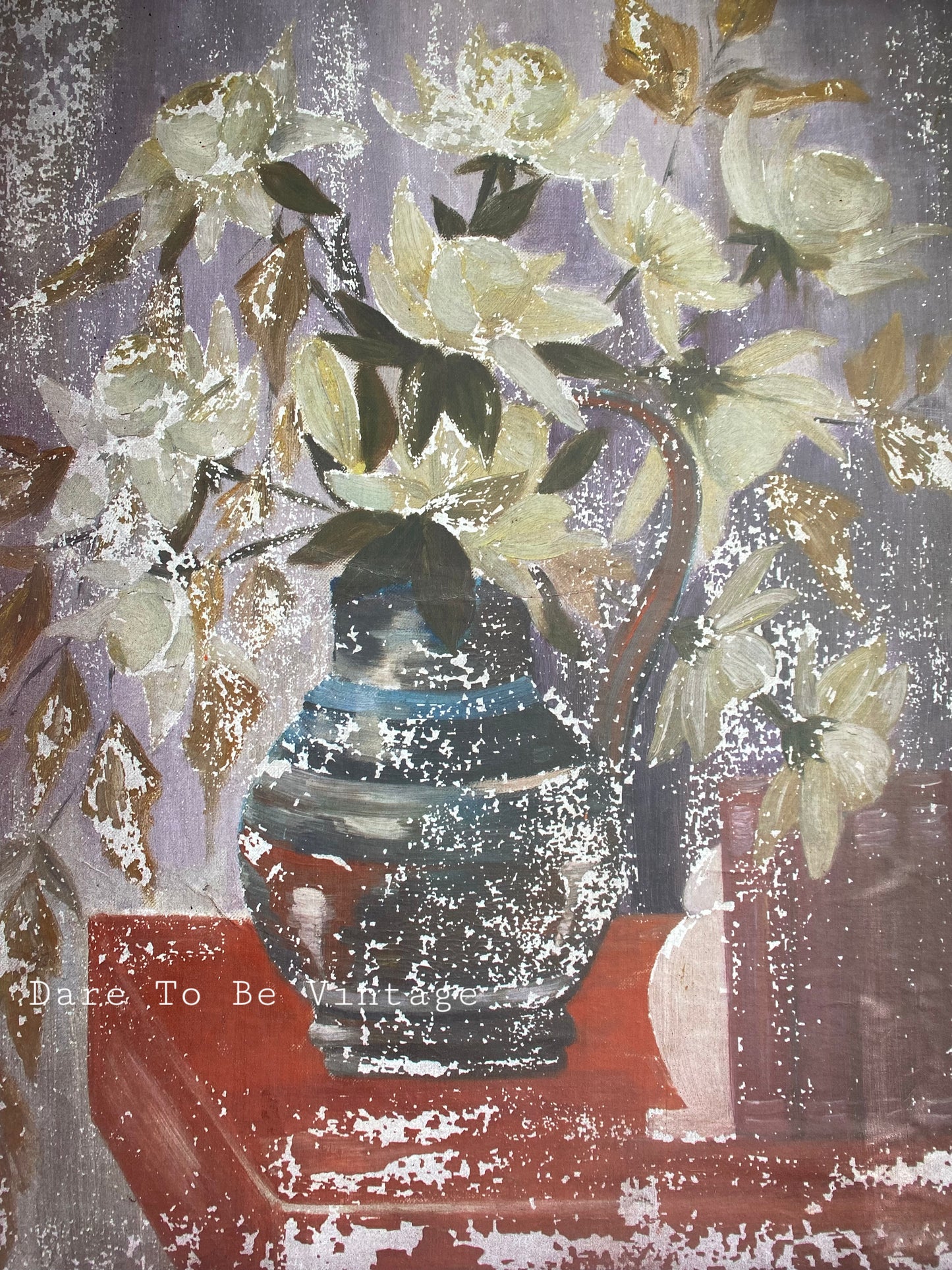 'Tell Me A Story'  Vintage Floral Art