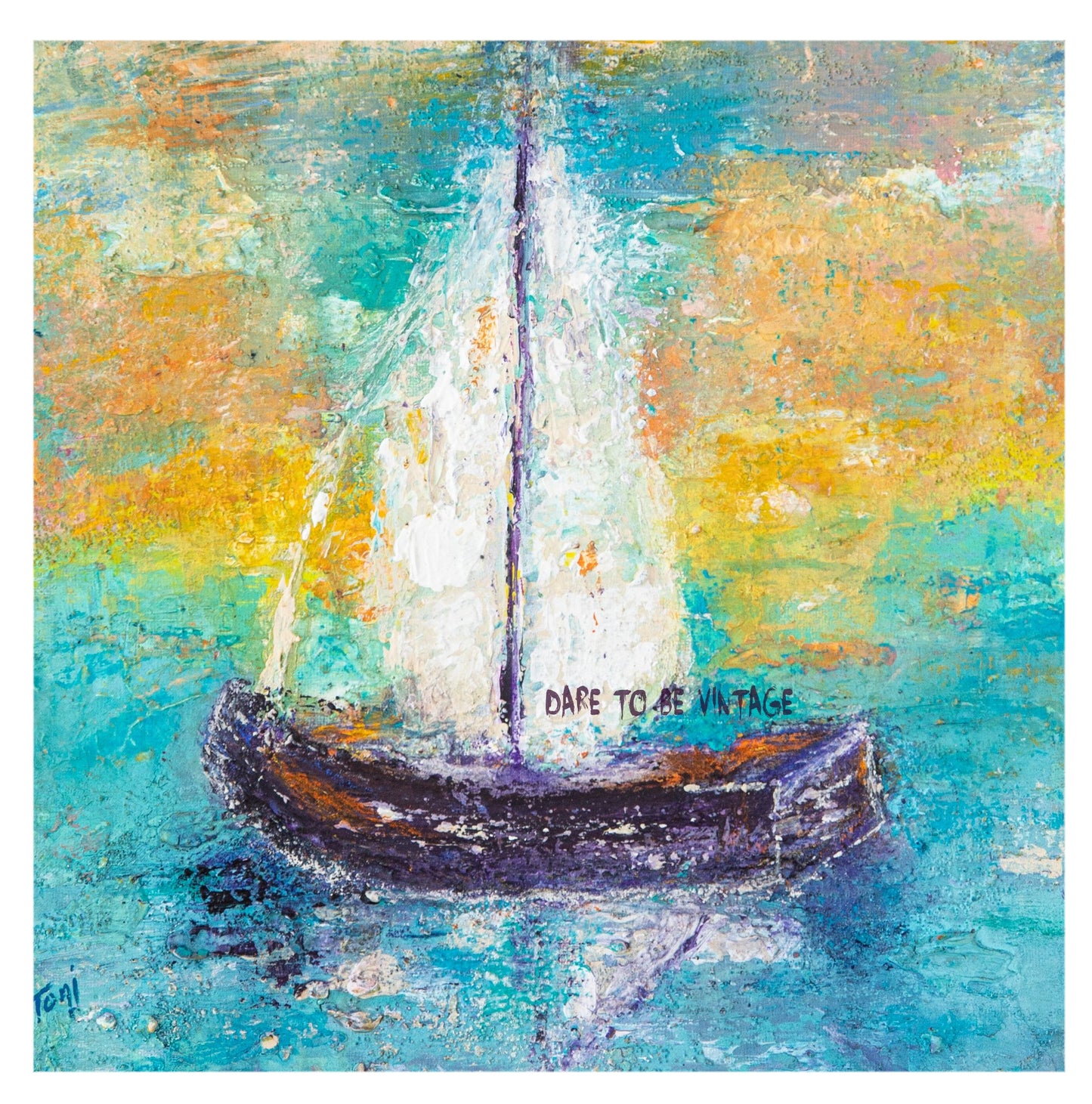 "Sail Away With Me" Abstract Sailboat Giclée Prints