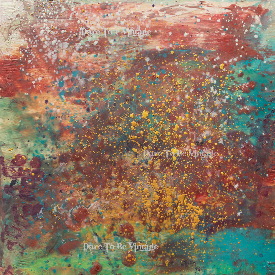 'Wild & Free' Abstract Decoupage Paper – Dare To Be Vintage