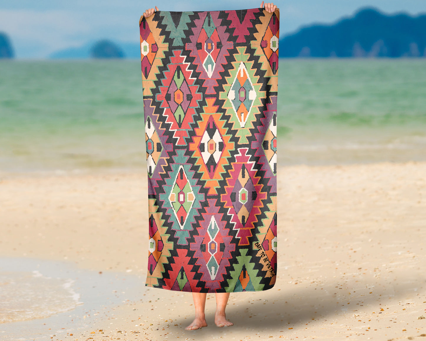 "Hepburn" Geometric Aztec Beach Tote Weekender Bag