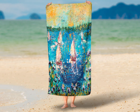 "Wind Dancer " Beach Bath Towel